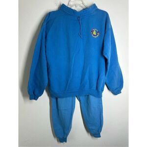 Vintage Wek The World Sport Costume Denim Sweatshirt & Joggers Blue Sz 1 * Notes
